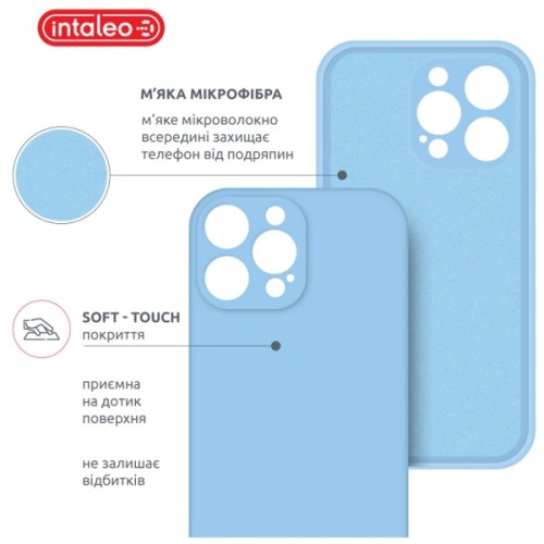 Чохол до мобільного телефона Intaleo SoftShell Apple iPhone 14 Pro Max Light Blue (1283126557828)