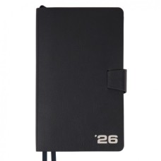 Тижневик Leo planner датований 2026 "Alpha", м‘який, темно-синій, 352 сторінки (252629)