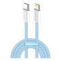 Дата кабель USB-C to Lightning 1.0m 27W blue ColorWay (CW-CBPDCL061-BL)