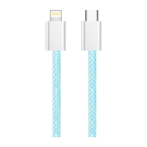 Дата кабель USB-C to Lightning 1.0m 27W blue ColorWay (CW-CBPDCL061-BL)