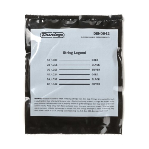 Струни для гітари Jim Dunlop Nickel Wound Electric Guitar Strings (09-42) (DEN0942)