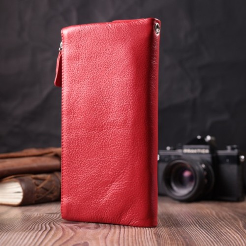 Гаманець ST Leather З натуральної шкіри Червоний (22526)