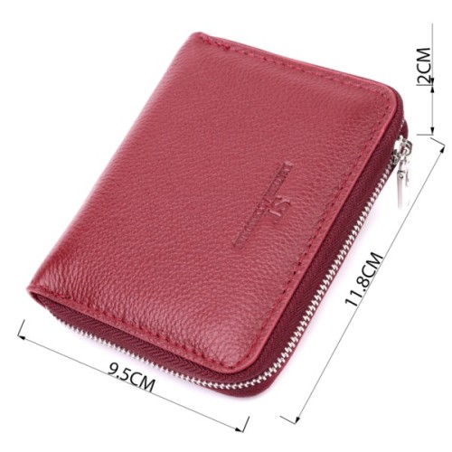 Гаманець ST Leather Шкіряний Бордовий (19491)