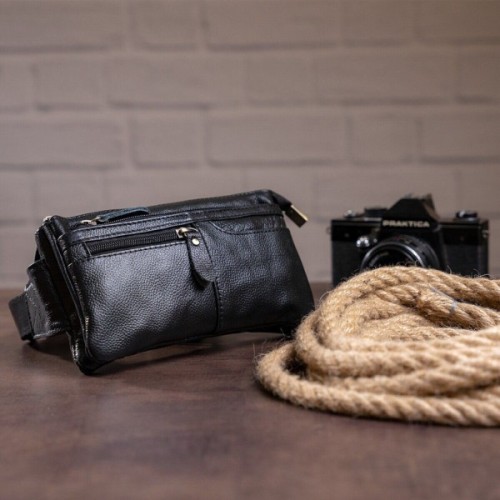 Сумка Vintage На пояс Чорна (14735)