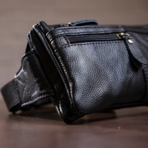 Сумка Vintage На пояс Чорна (14735)