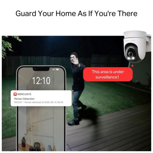 Камера відеоспостереження Mercusys IP-Камера MERCUSYS MC510 3MP N300 microSD motion detection, зовнішня (MC510)