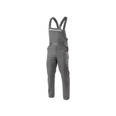 Напівкомбінезон робочий Hoegert FABIAN HT5K308-XL 65% поліестер/35% бавовна темно-сірий, XL (54) (HT5K308-XL)