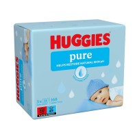 Дитячі вологі серветки Huggies Ultra Comfort Pure 56 х 3 шт (5029053550091)