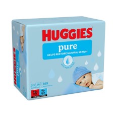Дитячі вологі серветки Huggies Ultra Comfort Pure 56 х 3 шт (5029053550091)