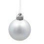 Ялинкова іграшка Chomik пластикові кульки 16 шт, 4 см, сріблясті (5900779893856_1)