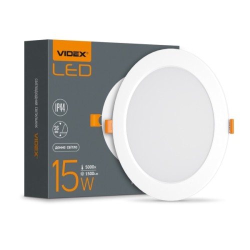 Світильник Videx LED 15W 5000K 220V (VL-DLBR-155)