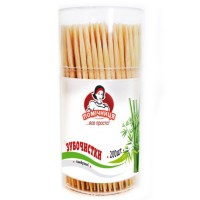 Зубочистки Помічниця Бамбукові 200 шт. (4820164966648)