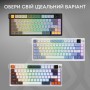 Клавіатура Ajazz AF82 Wireless/Bluetooth/USB UA Black/Gray/Yellow (AF82-BGY)