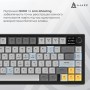 Клавіатура Ajazz AF82 Wireless/Bluetooth/USB UA Black/Gray/Yellow (AF82-BGY)