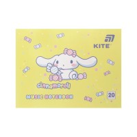 Зошит Kite для нот Cinnamoroll , А5, 20 аркушів (CR26-405)