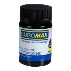Туш для креслення Buromax 50 мл чорний (BM.8397-02)