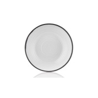 Тарілка By Bone серія "Helix" декор "Black" глибока 23 см 1000 мл (HL-BLA-FL-23-CK)
