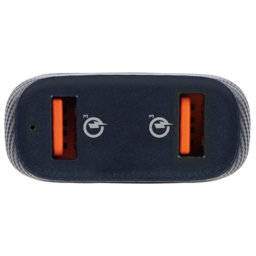 Зарядний пристрій Gembird 2 port 36W QC3.0 (TA-U2QC3-CAR-01)