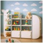 Дитячий стелаж Mealux Bubbles White (KD-E057 White)