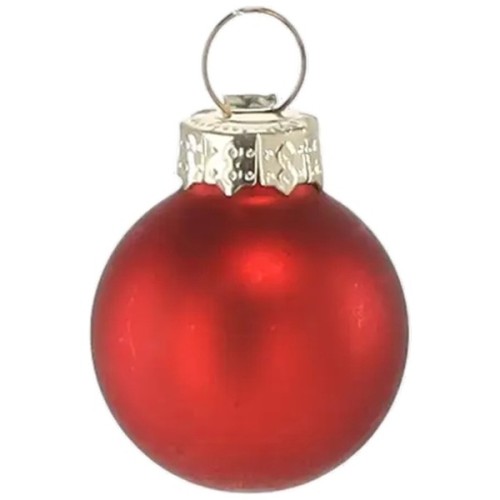 Ялинкова іграшка Chomik скляні кульки 24 шт, 2,5 см, червоні (5900779882126_3)
