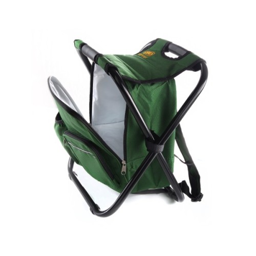 Стілець складаний СИЛА 28х35х43 см сталевий каркас D19mm з термосумкою (960768)