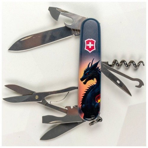 Ніж Victorinox Climber Zodiac Дракон в променях сонця (1.3703.3_Z3270p)