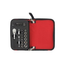 Набір торцевих головок Milwaukee з тріскачкою та фурнітурою 1/4", 4 - 14 мм + ударні біти 39 шт. (4932492672)