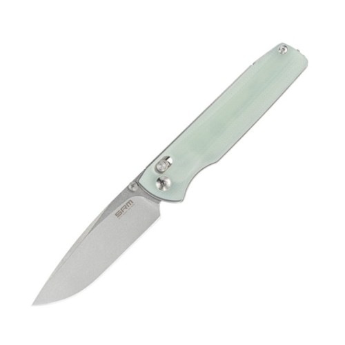 Ніж SRM Terrier D2, Natural G10, Stonewash (258L-GC)