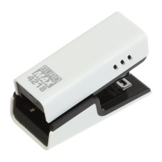 Степлер Buromax пластиковий МІНІ, 20 аркушів, (скоби №24; 26), 67,4 х 32,2 х 43,1 мм, білий (BM.4218-12)