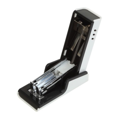 Степлер Buromax пластиковий МІНІ, 20 аркушів, (скоби №24; 26), 67,4 х 32,2 х 43,1 мм, білий (BM.4218-12)