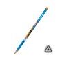 Олівець графітний Kite Hot Wheels тригранний, з гумкою, НВ (HW25-046)