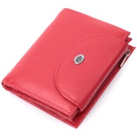 Гаманець ST Leather З натуральної шкіри Червоний (22712)