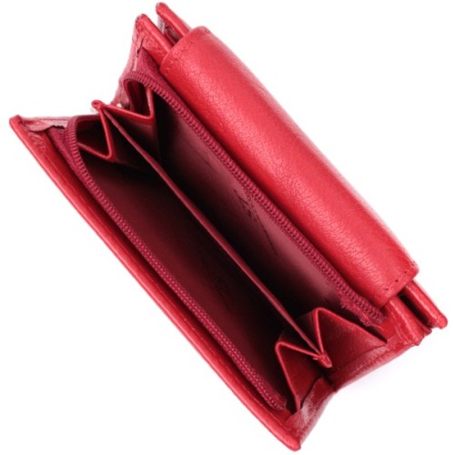 Гаманець ST Leather З натуральної шкіри Червоний (22712)