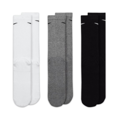 Шкарпетки Nike U NK EVERYDAY PLUS CUSH CREW SX6888-964 38-42 3 пари Білий/Чорний/Сірий (194955548233)