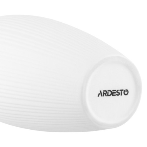 Ваза Ardesto Siena, 7х23см, порцеляна, білий (AR3806W)