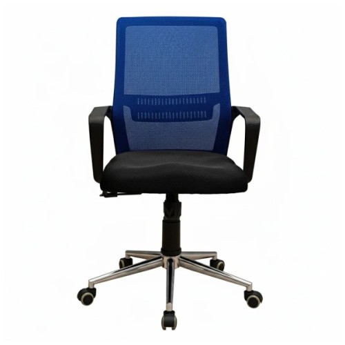 Офісне крісло Richman Фрайдей Хром М-1 (Tilt) Сітка чорна/синя (R00000056027)