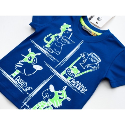 Футболка дитяча First kids з коміксами (2028-86B-blue)