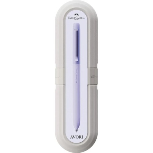 Ручка кулькова Faber-Castell поворотна серії AVORI Dream Weaver, колір корпусу фіолетовий, синя ХВ (1,0 мм) (33070)