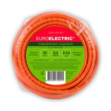 Мережевий подовжувач EUROELECTRIC ПВС 2x1 без заземлення 1 гн. помаранчевий 5м (ES2X1-5M-OR)