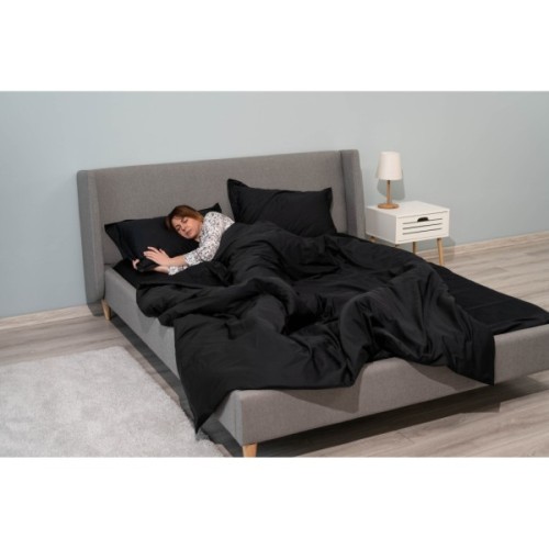 Підковдра Ardesto Mix&Match Premium 100% бавовна, сатин чорний 160х220 см (ART1622DVL)