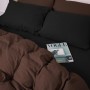 Постільна білизна MirSon 002-003 Black/Brown Фланель 2 x 160 x 220 Сімейний Євро (2200009657542)