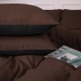 Постільна білизна MirSon 002-003 Black/Brown Фланель 2 x 160 x 220 Сімейний Євро (2200009657542)