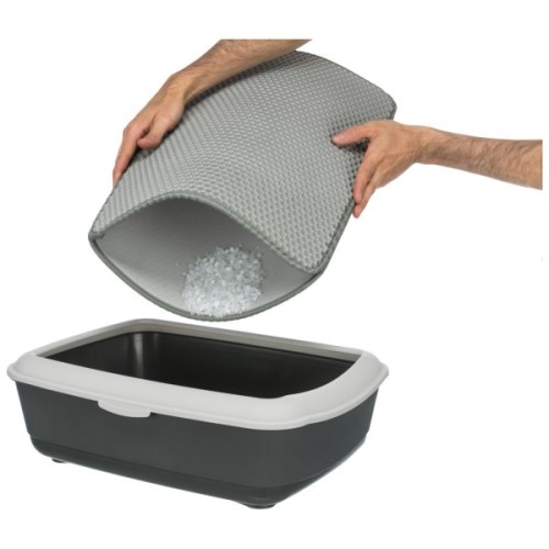 Килимок для тварин Trixie під туалет двошаровий 40х55 сірий (4011905403649)