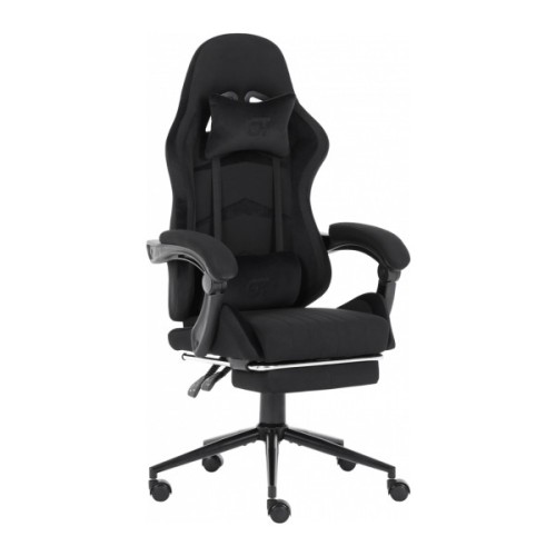 Крісло ігрове GT Racer X-2324 Black Suede (X-2324 Fabric Black Suede)