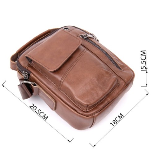 Сумка Vintage З отвором для навушників Коричнева (20414)