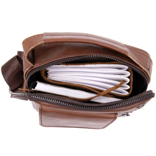 Сумка Vintage З отвором для навушників Коричнева (20414)