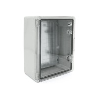 Шафа настінна ADAL PANO 400х300х170, з прозор. двецятами, IP65, Бокс ударостійкий, ABS пластик (144899 / 111517)