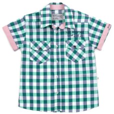 Сорочка дитяча Aziz у клітинку (19130-98B-green)