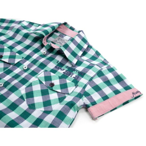 Сорочка дитяча Aziz у клітинку (19130-98B-green)