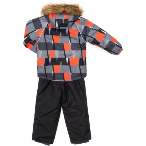 Комплект верхнього одягу дитячий Huppa WINTER 41480030-1 чорний з принтом/чорний 122 (4741468835198)